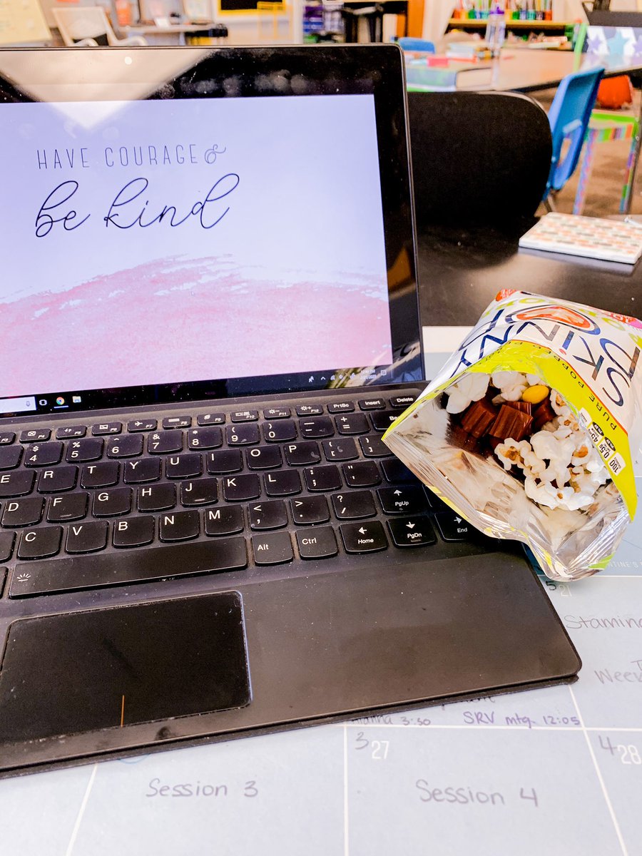 TeacherFaust's tweet photo. Friday popcorn bar to celebrate finishing conferences, make-up Valentine’s Day parties, and all the amazing things our staff does for our kids @spencercsd #tigerkind #lincolnelem #schoolclimateandculture https://t.co/Qh08hHxIWI