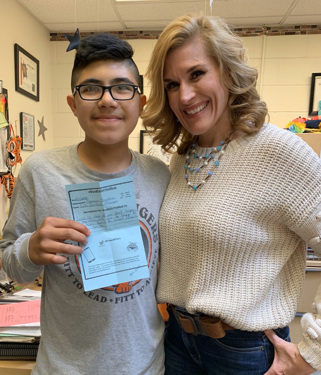 MustngPrincipal's tweet photo. Yay! Luis’s turn! He was nominated for #GoodCallOfTheWeek for always coming to school ready to learn!  #ADayInSchool @ABQschools @APSLZ2 @SalazarAPSz2 https://t.co/SL8L3Ddhkp