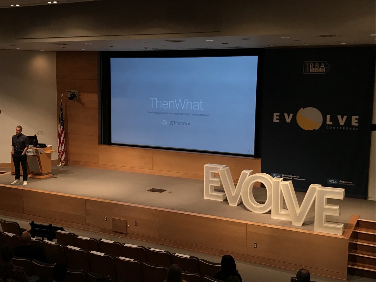uclaanderson's tweet photo. "As an entrepreneur you have to be super comfortable in being uncomfortable, every day."
- Grant Barth, Founder & President, ThenWhat Inc.
#EvolveConf | #UCLAEntrepreneurs https://t.co/W7FJwJUJ3q