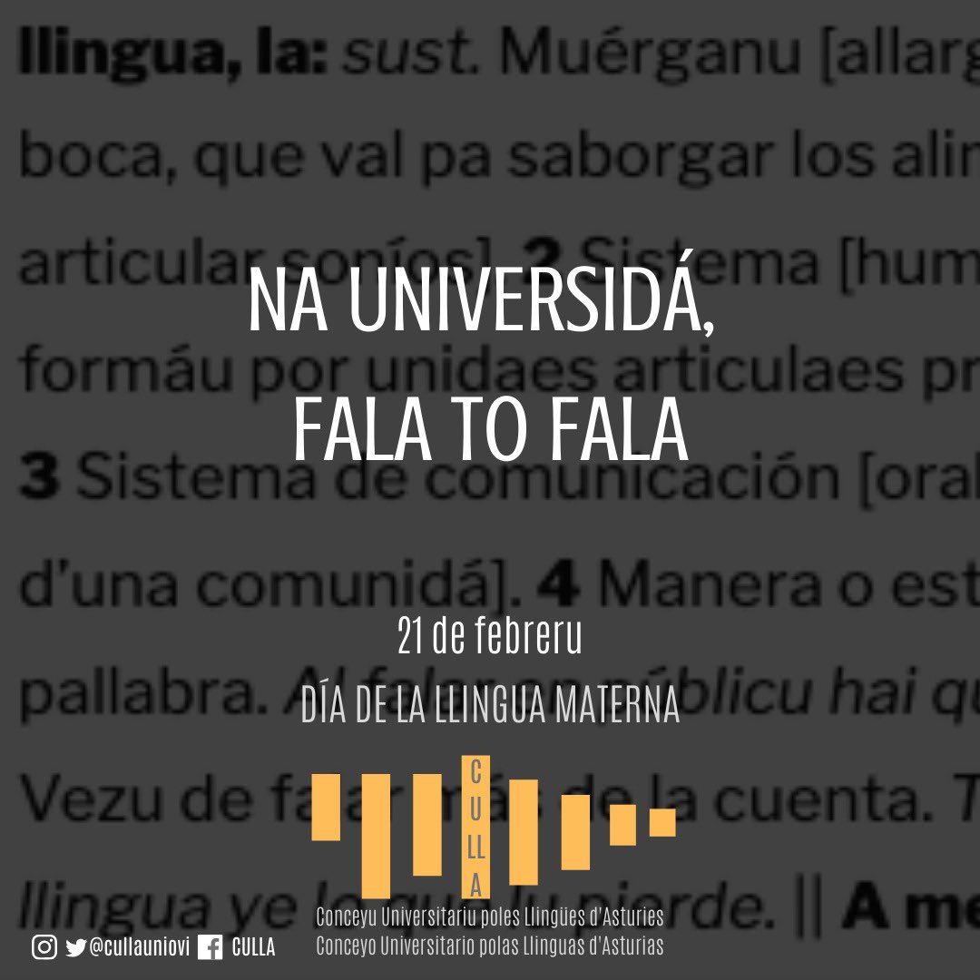 cullauniovi's tweet photo. ¡Na universidá fala to fala/ fala a túa fala! 🧡 https://t.co/2B9kNx5ryT