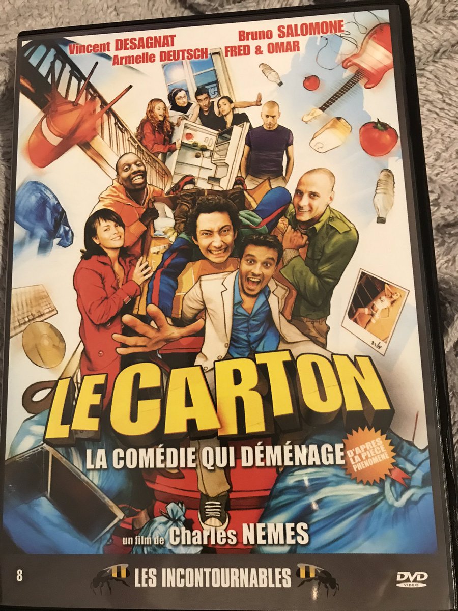 falling_family's tweet photo. Du coup ce soir on se matte #lecarton parce qu’il me fait marrer même si je l’ai déjà vu 50 fois 😄@VincentDesagnat me fait trop rire 😂 https://t.co/SSmdQXjUOJ