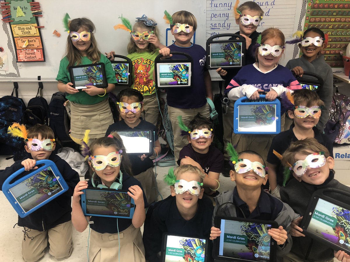 We enjoyed learning about the history of Mardi Gras around the world with <a href="/nearpod/">Nearpod</a> #learningleading #mrsburrellskids