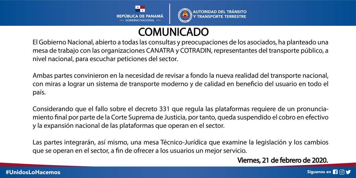 ATTTPanama's tweet photo. 🔴IMPORTANTE🔴 https://t.co/pO53tYfzIC