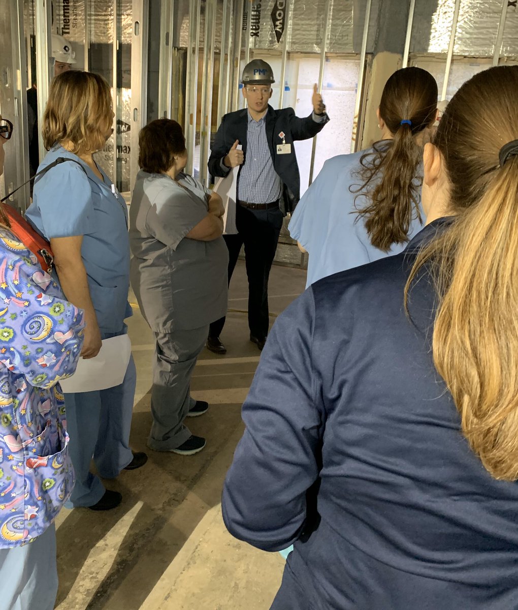 Sabrinakeever's tweet photo. Maternal Child Health team checking on the work going on in the new unit. #patientsfirst @NYPHVH @OMB913 @stacy_amme https://t.co/2WYblE3IVN