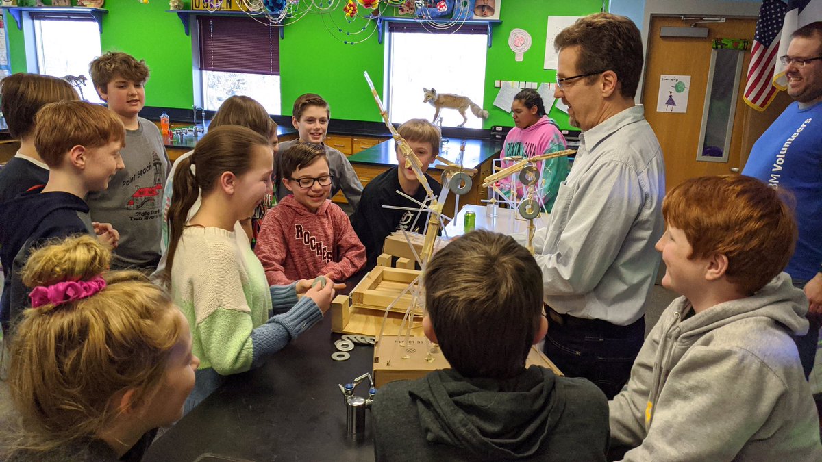 dpeter13's tweet photo. We had a blast with Engineering Week projects at Central Lutheran. #IBMRochmn #RclsRochesterMn https://t.co/JFgSRGfzni