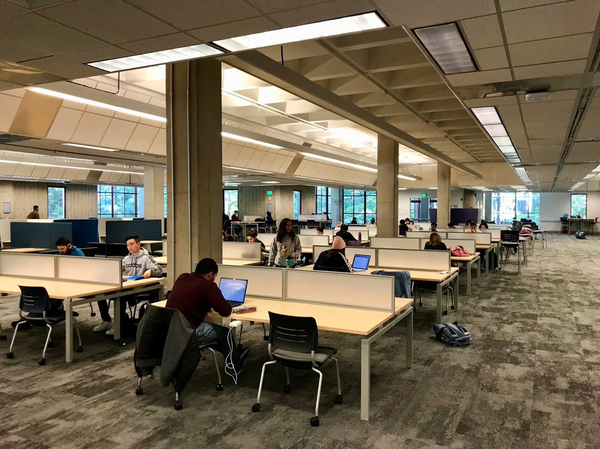 UCSCLibrary's tweet photo. What else is new on the third floor of Science and Engineering Library? Large reading tables! #UCSC #UCSCLibraries https://t.co/2muIvBFECz