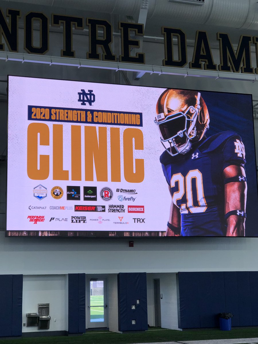 Notre Dame SC clinic is about to start. #Keiser #GoodEnoughIsnt