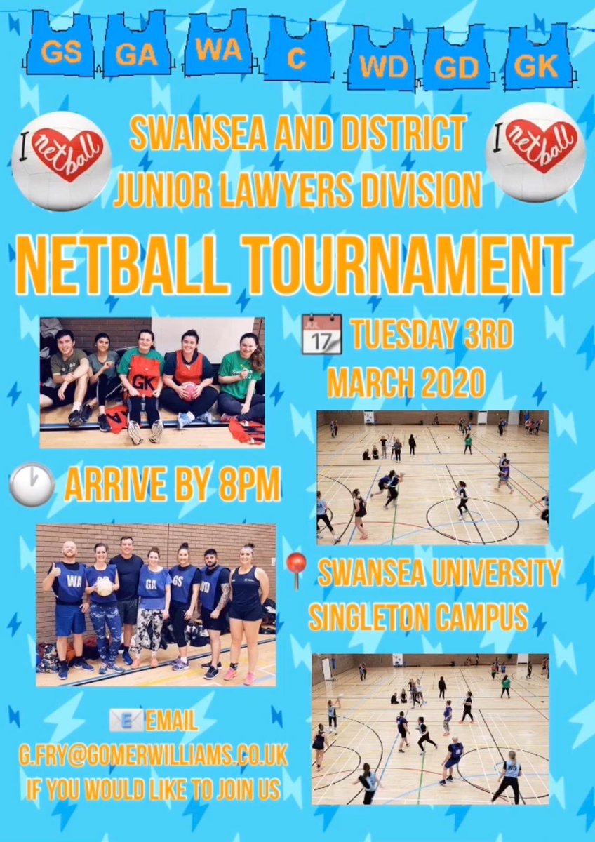 NETBALL 🏀⛹🏻‍♀️ Please let us know if you’d like to join us and play for the Swansea JLD team 👇🏻