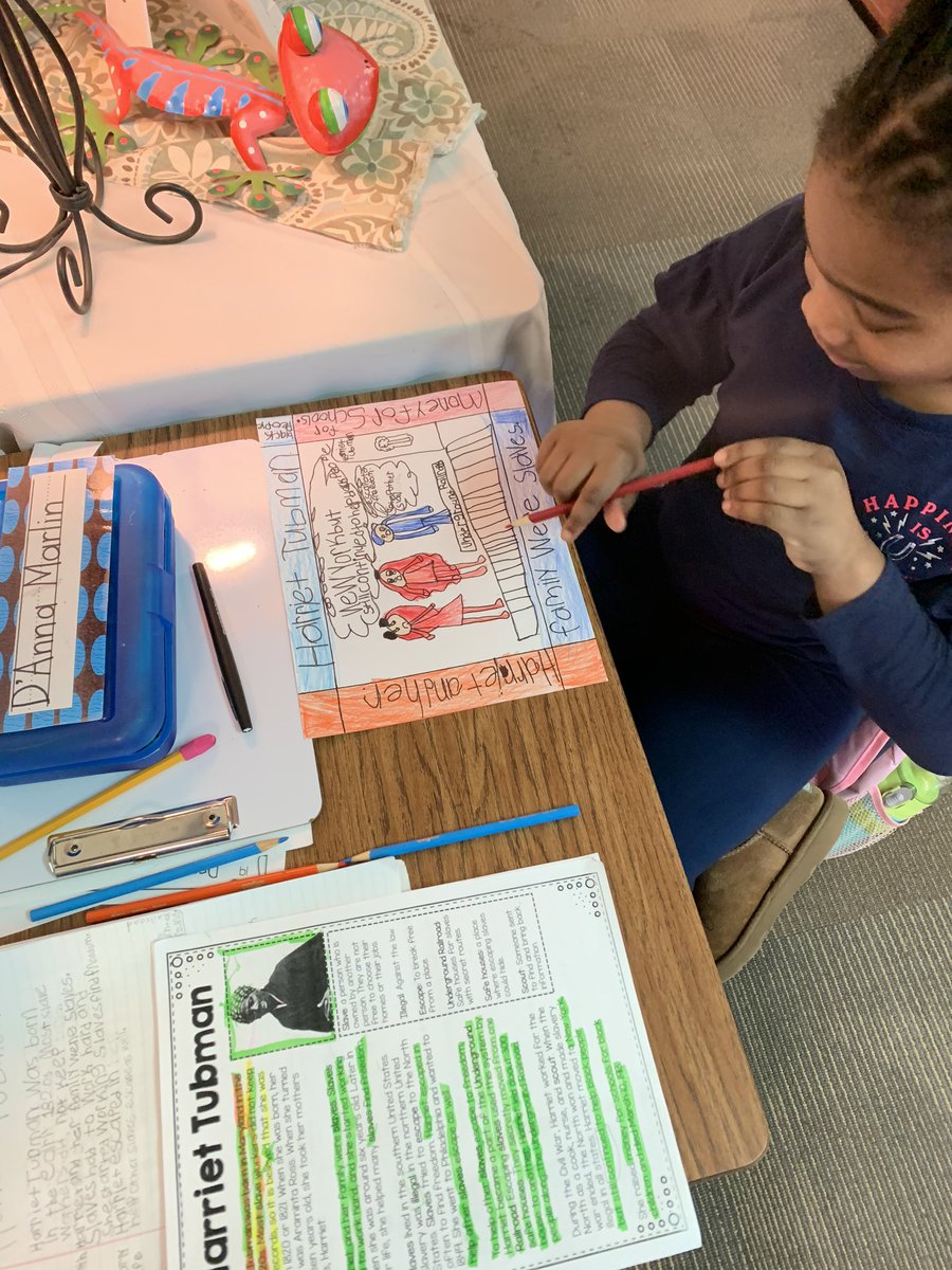 JessieSteedly's tweet photo. My first Tweet! My students completed a Close Read to write Cornell Notes as they researched famous African Americans. Check out our very first One Pagers! @AVID4College @CRTNation @AVIDEasternDiv #RTElearning https://t.co/pIiPjBNu4F