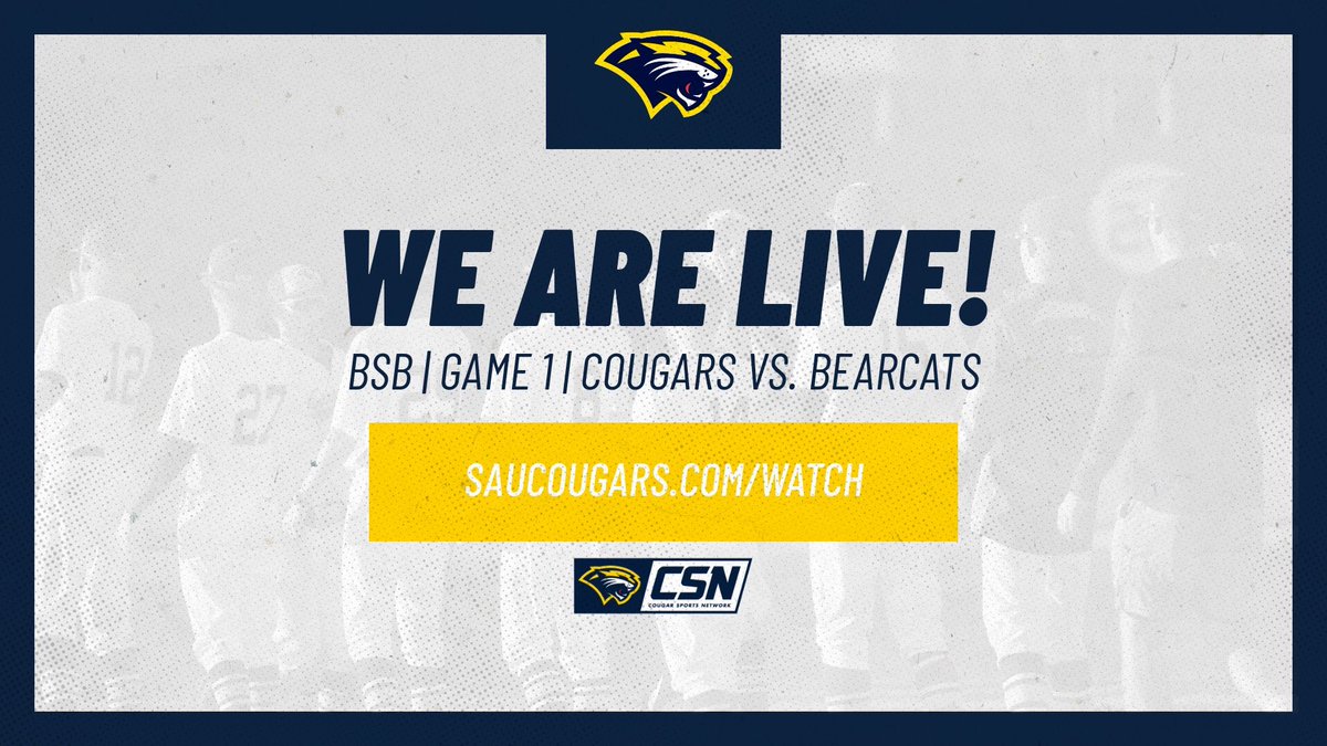 BSB | Tune into Game 1 of  <a href="/SAUCougarsBSB/">SAU Cougars Baseball</a> vs. <a href="/BresciaBaseball/">Brescia Baseball</a> right now at saucougars.com/watch

#GoCougs