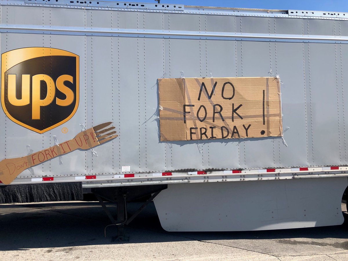 Do not be that Driver...triple check height and alignment avoid forking trailers. #thinksafe #besafe #whitescreek #guardtheyard