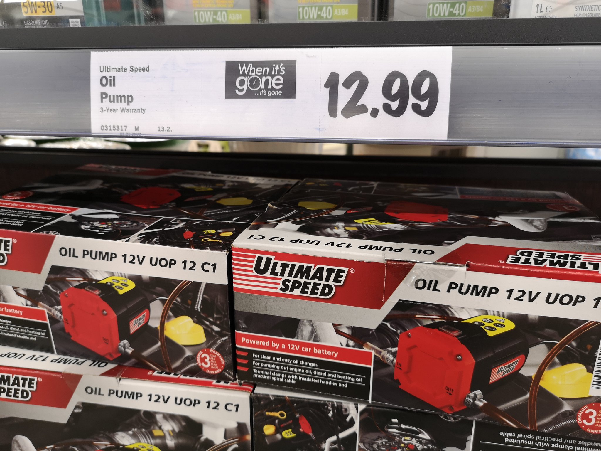 Lewis Kingston on Twitter: "Lidl is offering these 12V electric oil pumps the moment. They're good for cutting down some of the and grief of oil changes. It's aways useful