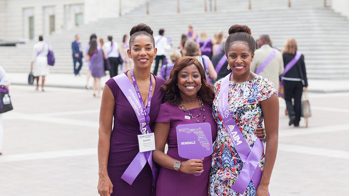 ALZIMPACT's tweet image. Purple sashes, powerful stories and people dedicated to the fight to #ENDALZ. Have your voice heard on Capitol Hill! Join us for the 2020 AIM Advocacy Forum, March 22 - 24 in Washington, D.C. Register today at alz.org/forum. #alzforum