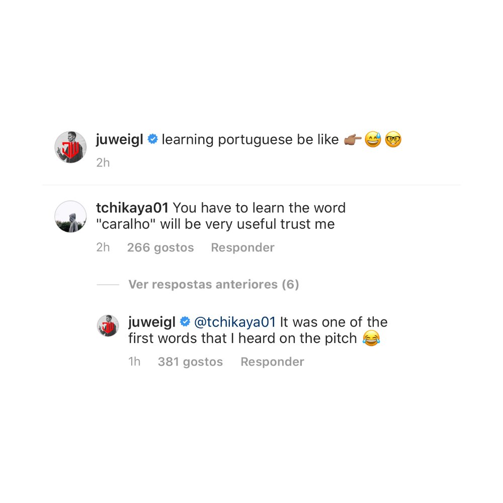 Julian Weigl já está habituado à língua portuguesa 😂