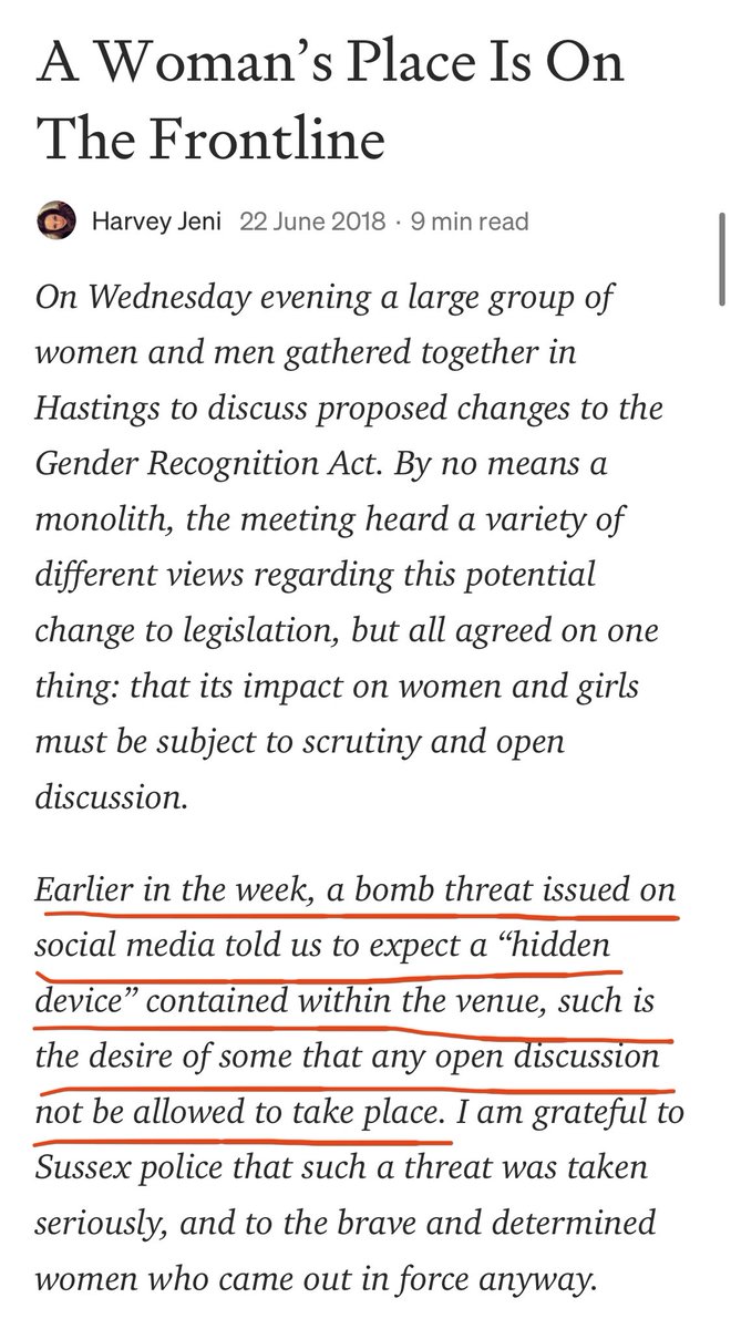 A TERF blog later and a quick call to one of their on-call right-wing anti-trans journalist friends, and the “shock horror” misleading line that “TRA’s had made bomb threats against ‘feminists’” hit the UK media headlines....