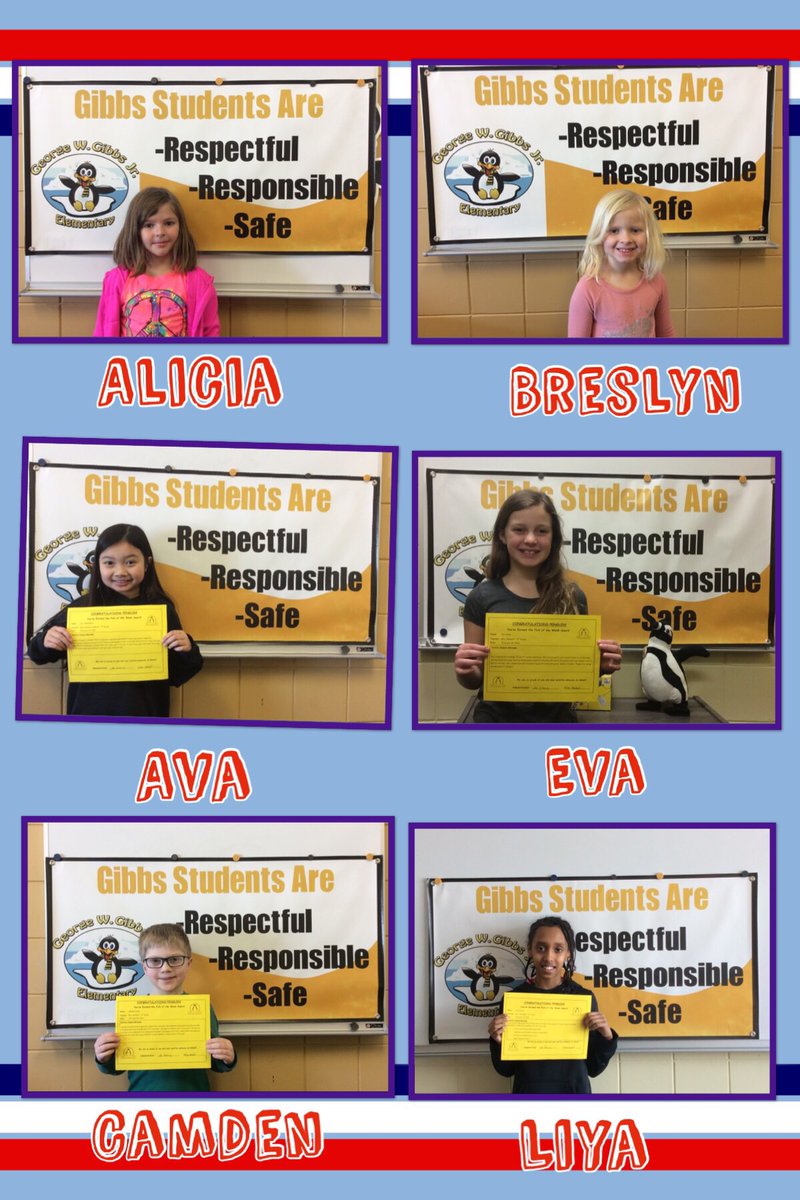 We have a new catch of Fish of the Week! 🐠 These students have been celebrated this week for their respectful, responsible and safe choices at school! #pbis