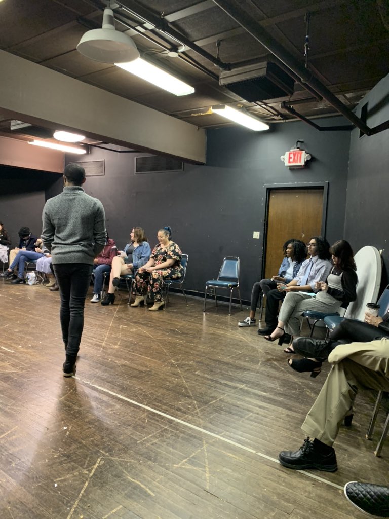 Academytheatre2's tweet photo. #DTCProjectDiscovery #LittleWomen Canβt wait to see this show. @SingleyAcademy Listening and learning from our great teaching artist. https://t.co/YUetS7G7RG