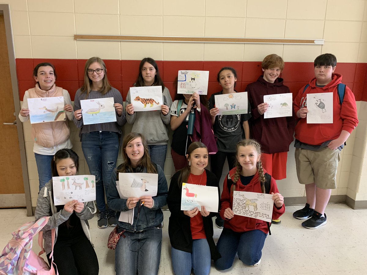 MrsTedderBCMS's tweet photo. We took probability to the next level after learning about traits, pedigrees and punnet squares. Have you ever thought about the genetics of crossing a giraffe and eagle? Giraffe and a turtle? Penguin and a cat? #Hybrids @BryanCountyMS #HaveFun #LearnSomethingNew https://t.co/S8ZVaVpfiH