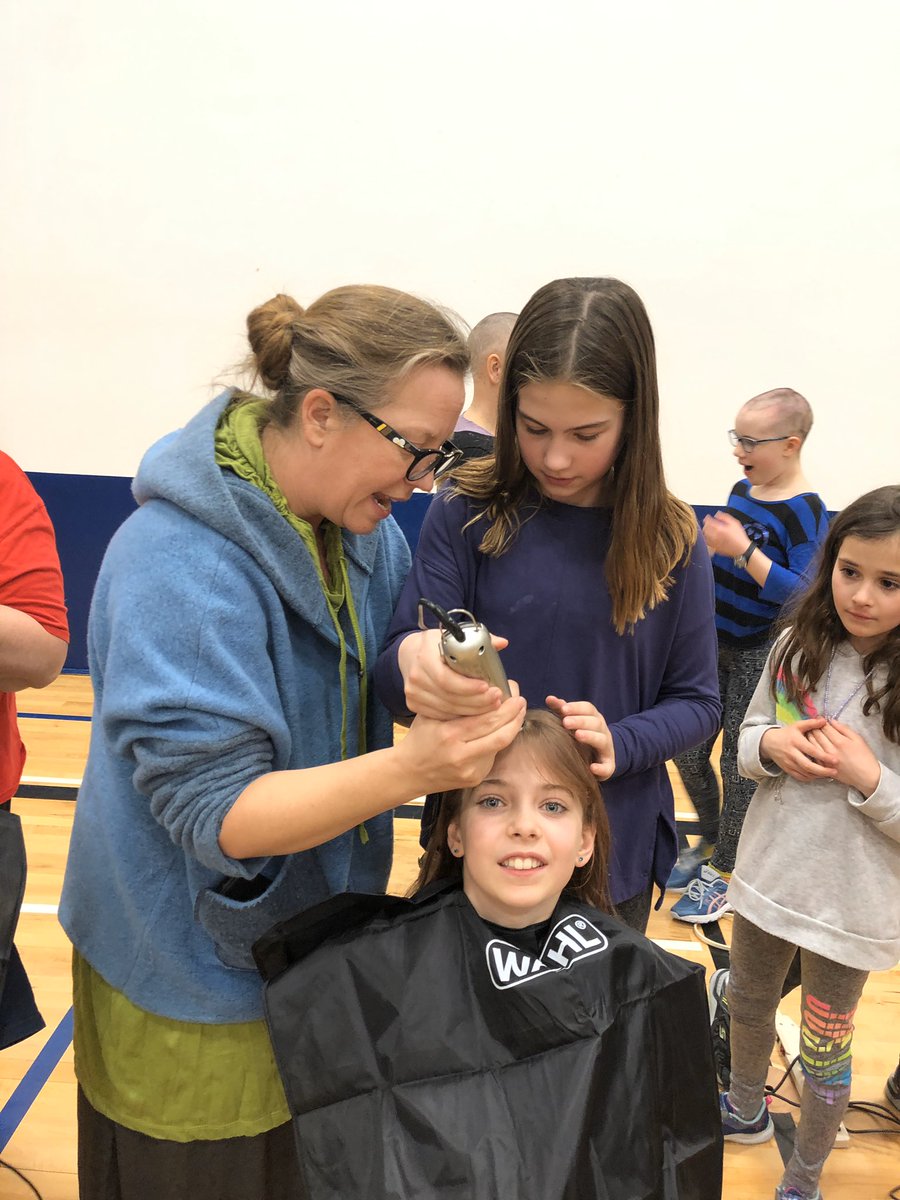 MrsPearnWBF's tweet photo. Our Hair Massacure was a huge success! We had 8 participants bravely shave their heads in support of Kids With Cancer. So far we have raised just over $5000 to donate, stay tuned for the final total next week! @wbfschool @eips #hairmassacure https://t.co/1WAGpEmIWy