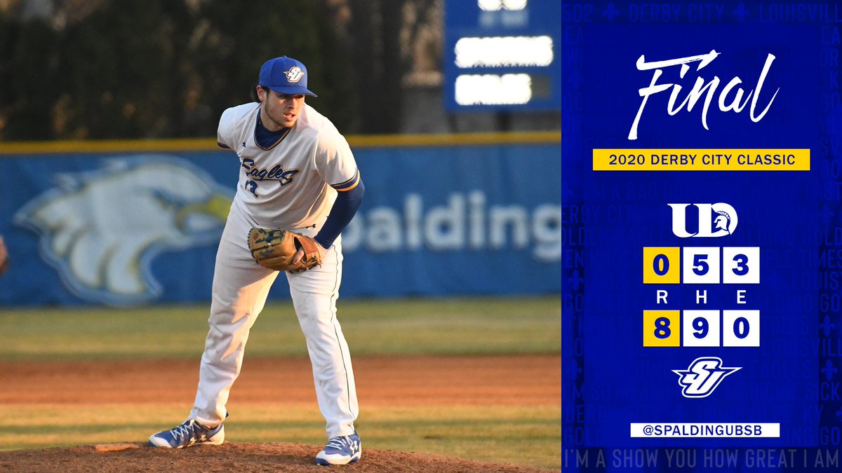 SpaldingUBSB's tweet photo. 𝐄𝐀𝐆𝐋𝐄𝐒 𝐖𝐈𝐍!

Jones sits down 13 batters as Eagles roll past Dubuque, 8-0, moving to 3-2. 

SU STATS⤵️
🔵 Garrett Wilson: 4-for-5, 2 RBI
🔵 Zach Jones: W, 13 K, 3 H, SHO
🔵 Caleb Collins: 3 K, 0 H, 2.0 IP https://t.co/L5yCS4mzx3