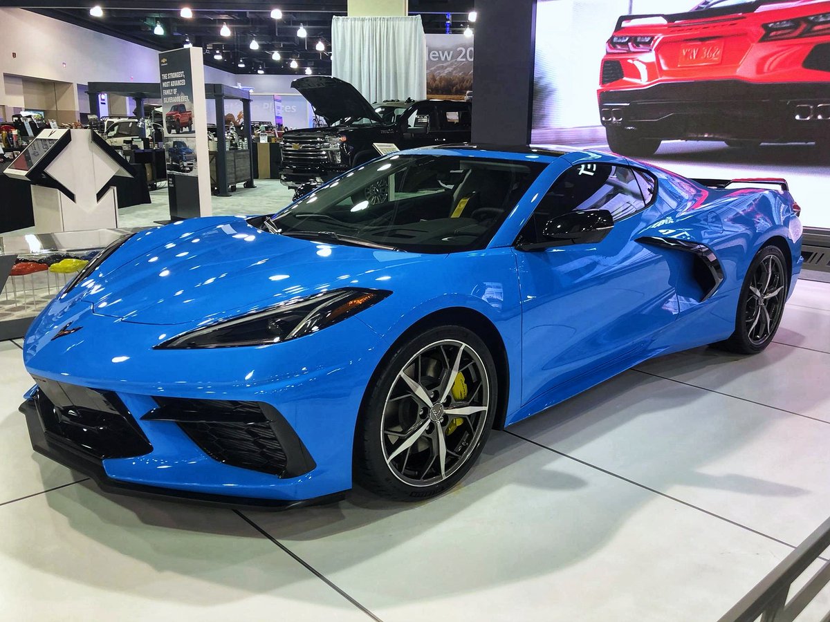 MilAutoShow's tweet photo. The new mid-engine #C8 #Corvette is at this year's #MKEAutoShow! Check this awesome ride from February 22 through March 1 at the Wisconsin Center. https://t.co/E9G5cuSx7z