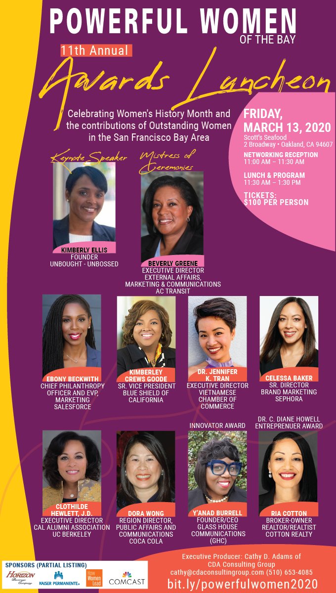 I'm honored to have been selected as a recipient of the Powerful Women of the Bay Award and I'm excited to celebrate the incredible accomplishments of my fellow honorees. powerfulebwomen.com #PWOTB2020