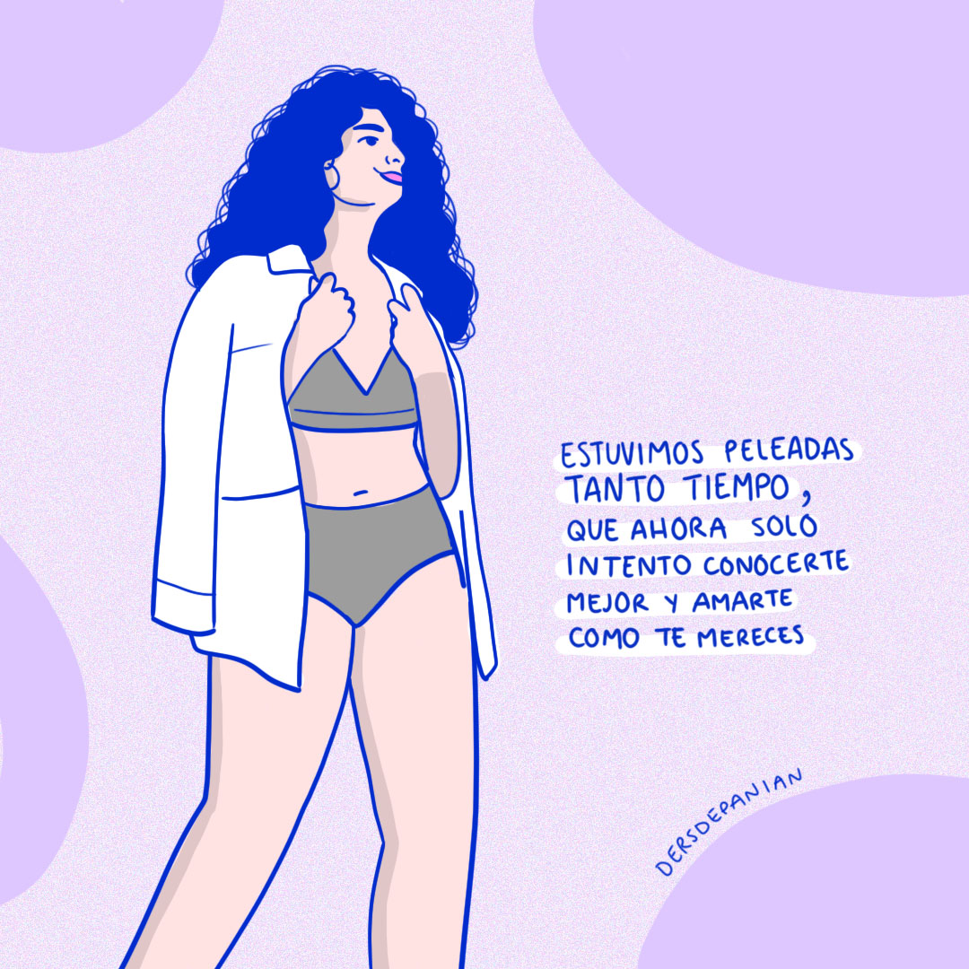 malvestida's tweet photo. Reto del día: escribe una carta de amor para ti misma  Hablarnos bonito y celebrar nuestros procesos es una forma de autocuidado, y de eso habla la nueva viñeta de @Desdelparian En colaboración con #AerieRealMx (Chécala completa aquí: https://t.co/GelEcqldFd) https://t.co/bdaK2ilE0M