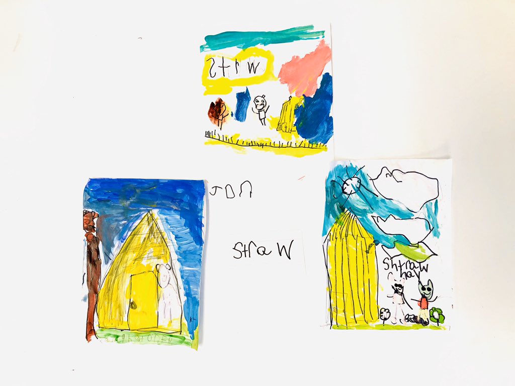 MrsAgee24's tweet photo. Kindergarten learners identify characters and events in the story The Three Little Pigs.
#WeSoar 🐖 https://t.co/PgoHPzdLWw