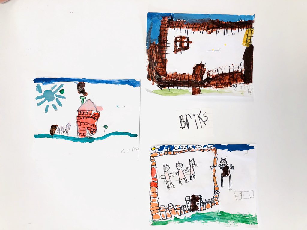 MrsAgee24's tweet photo. Kindergarten learners identify characters and events in the story The Three Little Pigs.
#WeSoar 🐖 https://t.co/PgoHPzdLWw