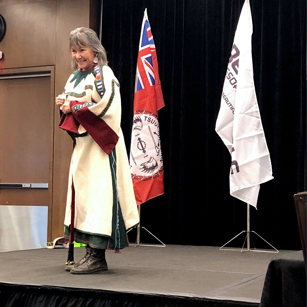 TCEnergy's tweet photo. It was a pleasure listening to Dr. Linda Many Guns talk about moving forward together with #Indigenous people at the #CFT7 post-secondary summer employment symposium yesterday. Our recruiters were excited to chat with students about their career paths! #TCEnergy https://t.co/dzkIP3J8XR