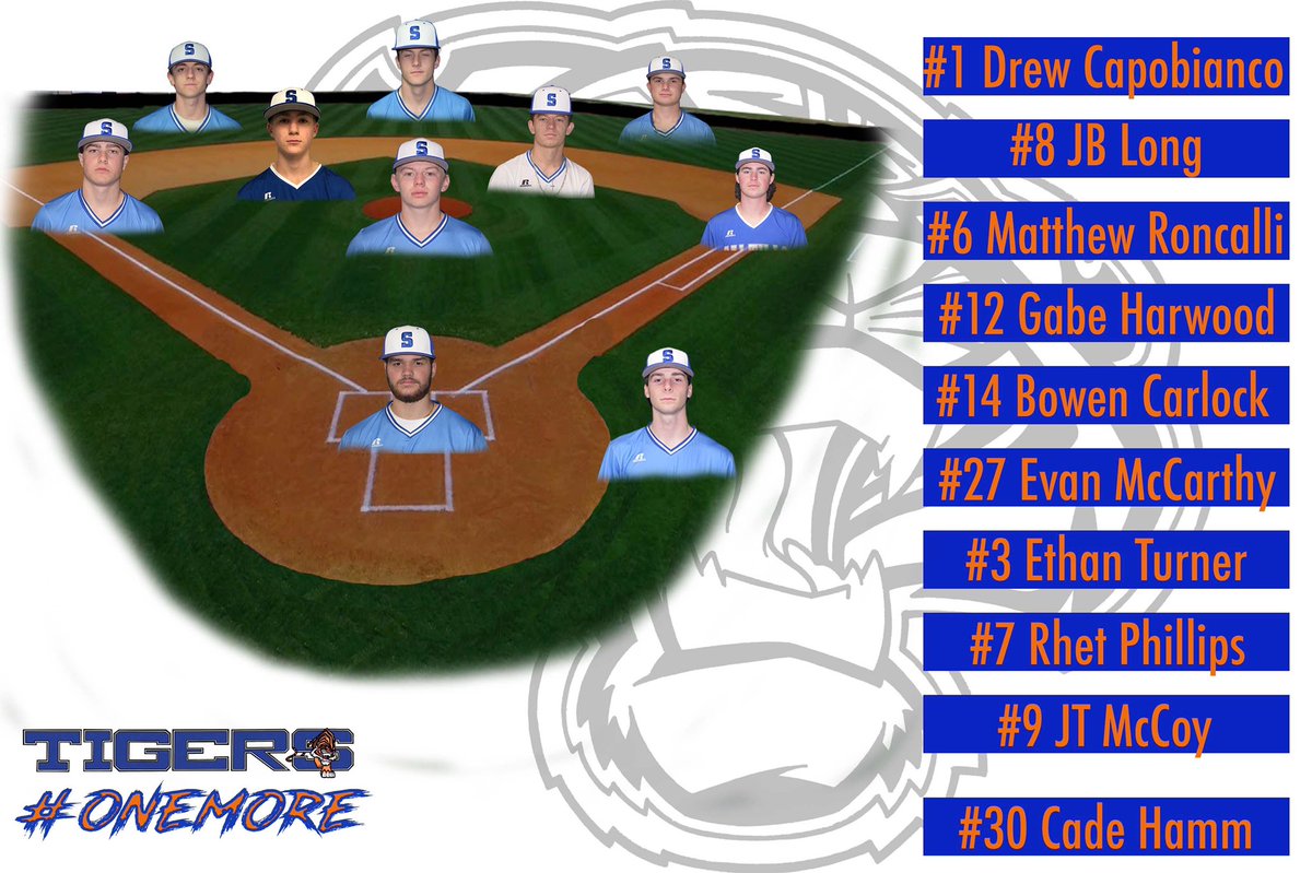 SHSBaseballClub's tweet photo. Here’s how the Tigers will line up for the season opener! 👀🔥

#ChaseGreatness 🐅 | #OneMore https://t.co/7vDxnUcMX7
