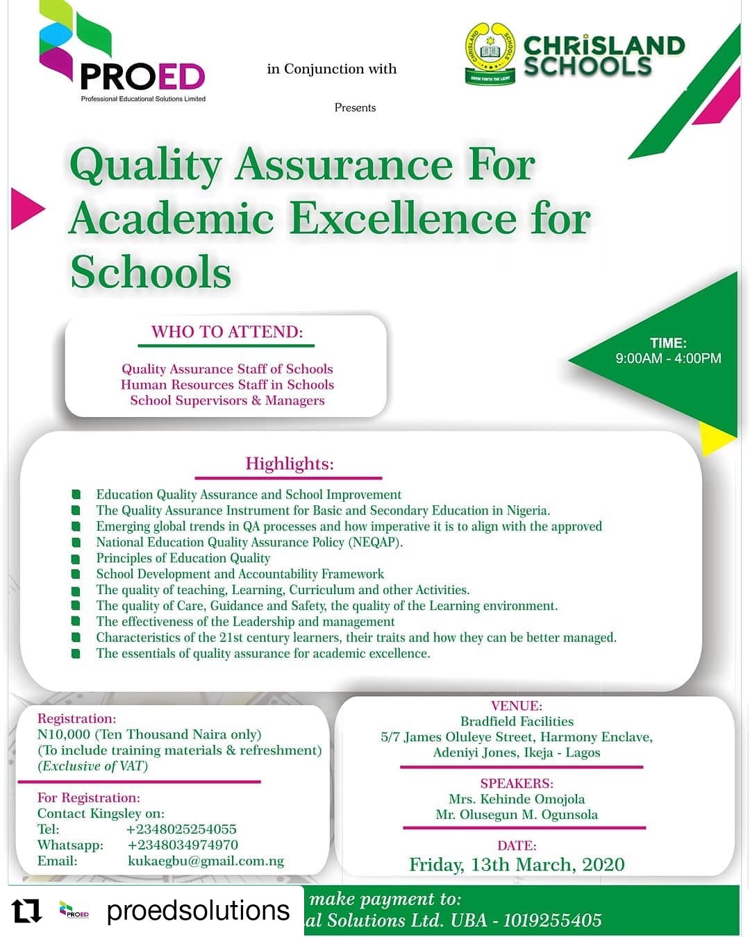Teachers' Zone Nigeria on Twitter "Quality Assurance and Control