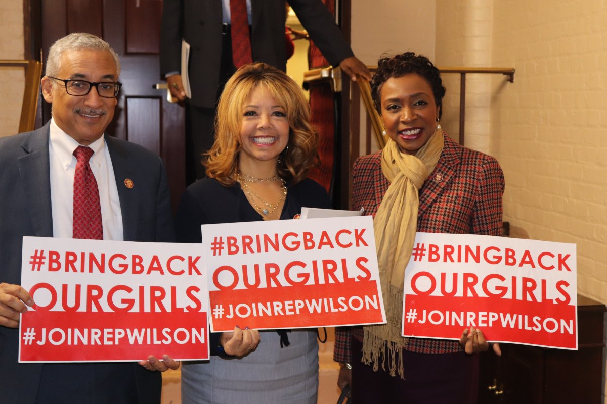 RepWilson's tweet photo. 112 of the #ChibokGirls brutally abducted by Boko Haram remain missing and we must continue to fight to #BringBackOurGirls! #JoinRepWilson https://t.co/KnA6wAb0Xx