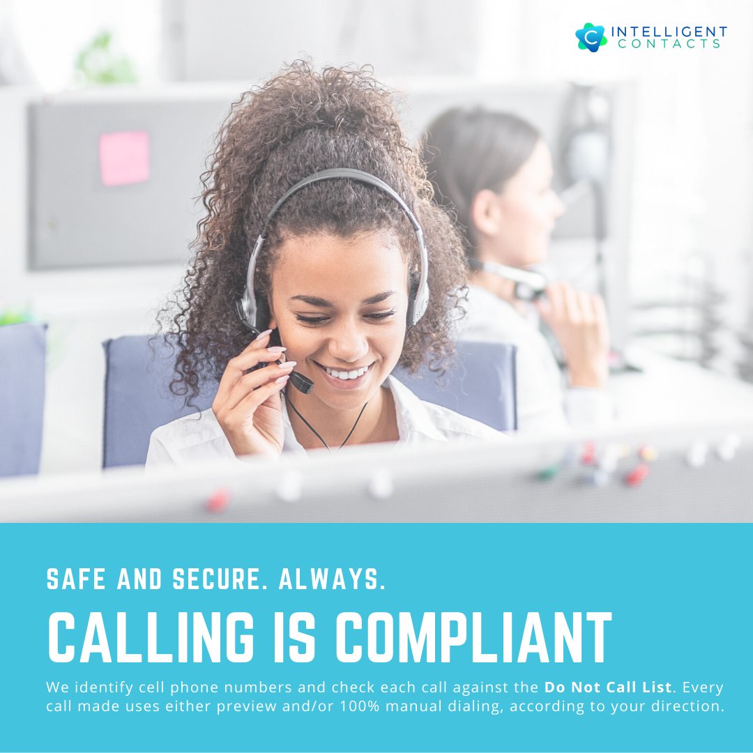 IntelContacts's tweet photo. We make compliance easy to understand and even easier to maintain. Our tools are designed to help you track and manage compliance without even breaking a sweat. See how you can be stress-free TCPA compliance >> https://t.co/On5Zoj2IiL

#IntelligentContacts #Compliance https://t.co/XnkcmpgEOT