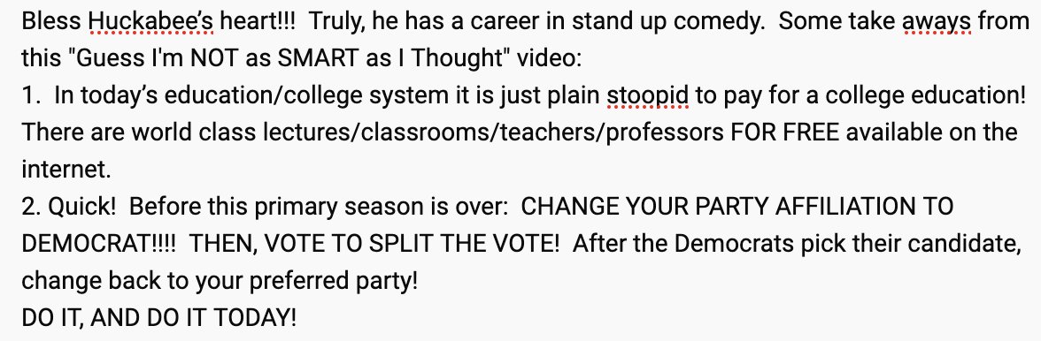 RedheadCommando's tweet image. #SplittheVote