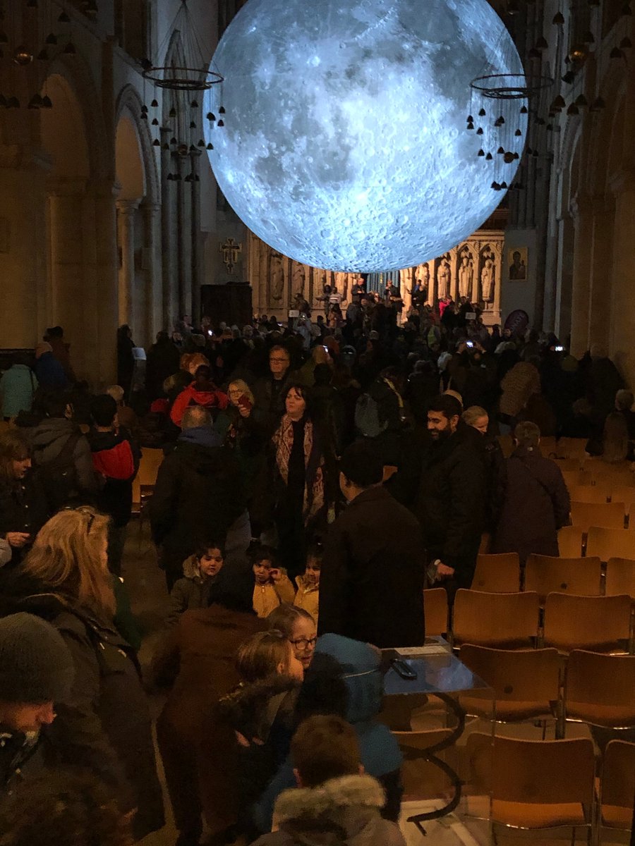 RochesterCathed's tweet photo. If you were one of the 13,000+ people who visited us today, thank you for coming. We think it's highly unlikely that the Cathedral has ever seen this many people in a single day before. 

Sorry if you had to wait outside. We hope #museumofthemoon was worth it.

See you tomorrow https://t.co/FARySquJ01