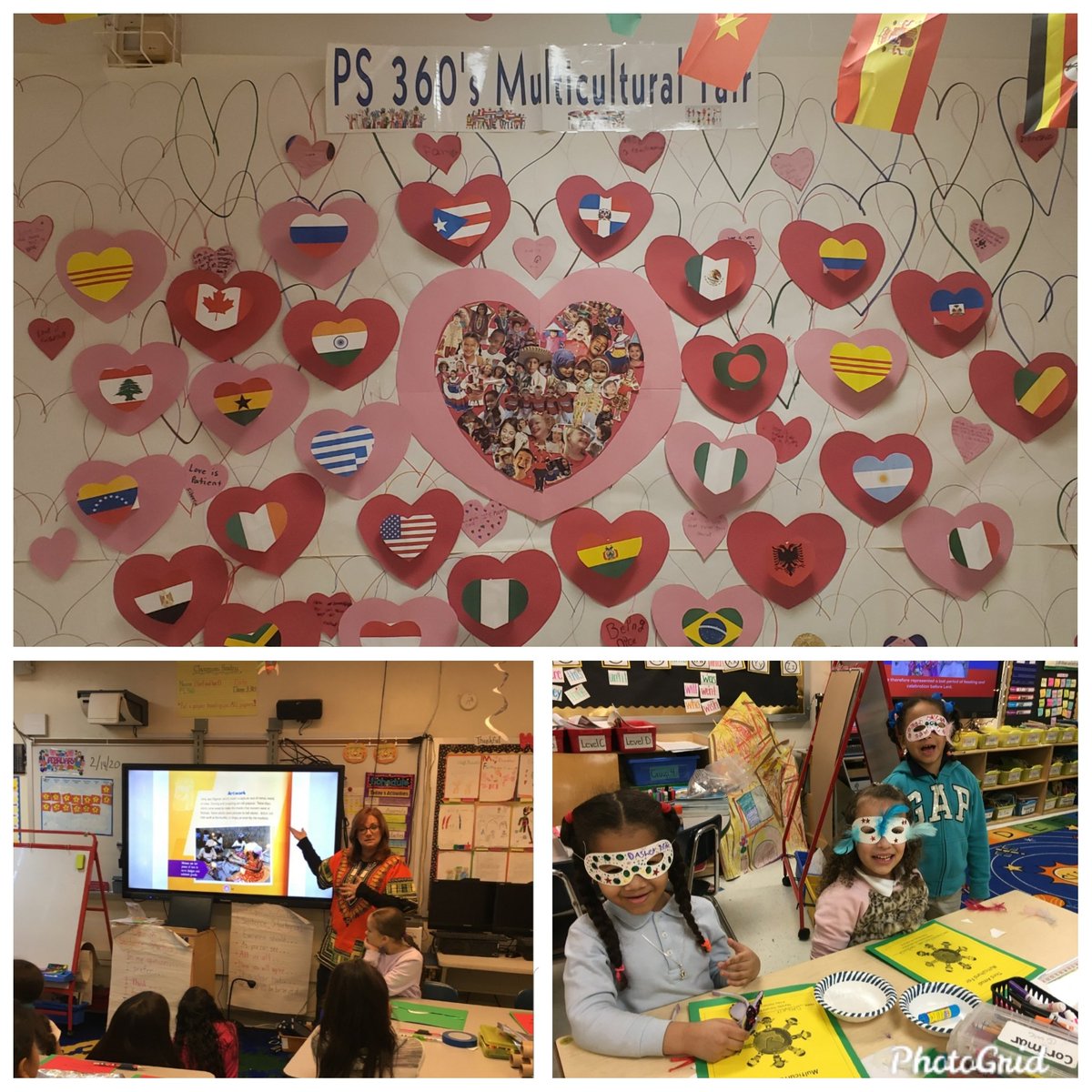 PS360BxStrong's tweet photo. #fbf to last Friday when students at P.S. 360 celebrated Multicultural Day. Students "traveled" from country to country, eating the foods, learning the languages, & participating in customs & traditions of that culture. ๐ @CSD10Bronx @NYCSchools #wearemulticultural #diversity https://t.co/5u16VlUuDV