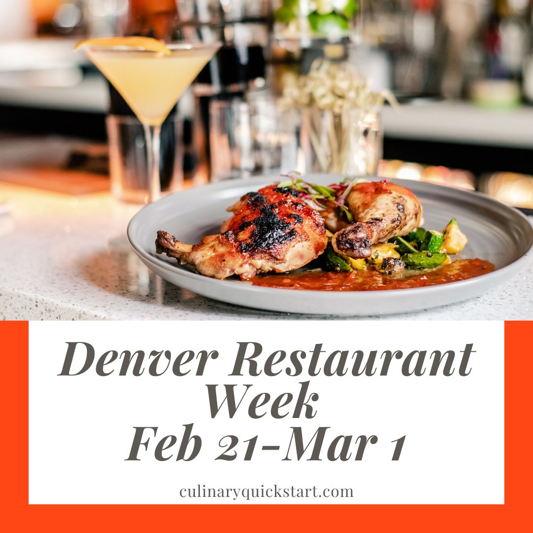 Today is the official start of #DenverRestaurantWeek Feb 21 - Mar 1 ow.ly/L0SC50yrXlA Want to work in these hundreds of restaurants popping up all over Denver? Take our no-cost, 4-week #CulinaryTraining program to be prep/line cook culinaryquickstart.com Next class 3/16
