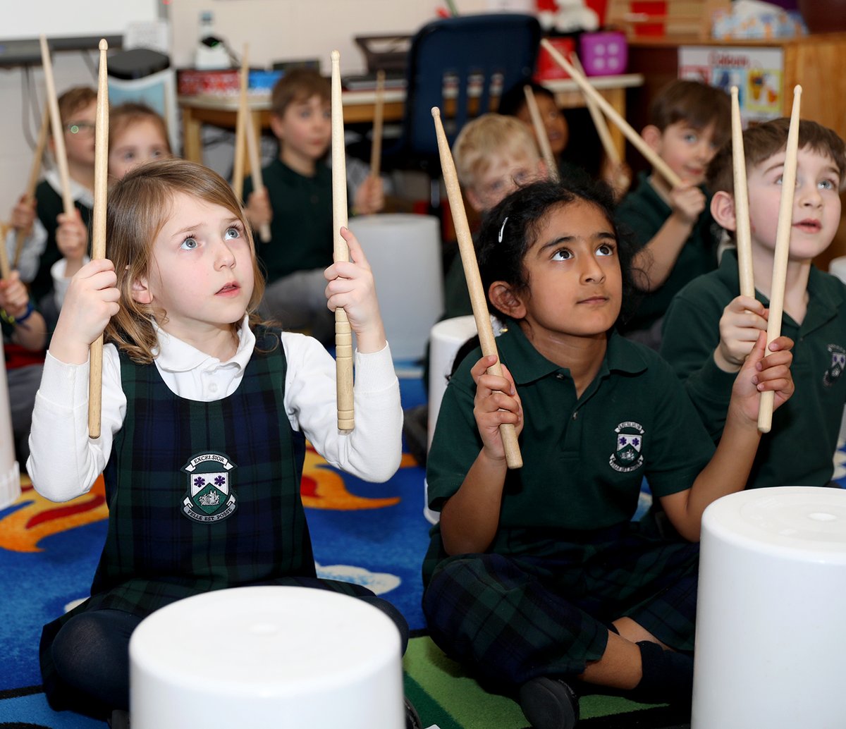 HillStrath's tweet photo. Our Senior Kindergarten students had an exciting experience today with Crash Rhythm, who presented a dynamic and engaging approach to music exploration through bucket drumming. #HamONT #HillStrath #HSC #HSCcommunity #juniorschool https://t.co/IgtkwGTMIX