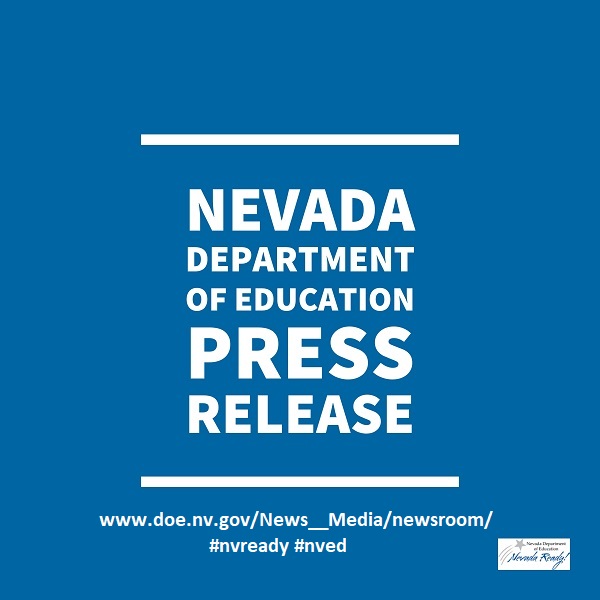 NvstateED's tweet photo. Press Release: Nevada Department of Education Accepting 2021 Teacher of the Year Nominations. Visit our website for more information: https://t.co/uxAAxlTb1W  #nevadaready #nvtoy https://t.co/6h7CGZ7Zkm