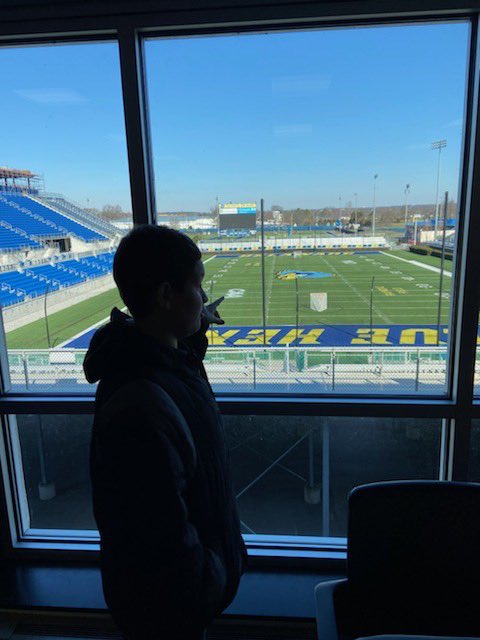 RiseSkyline's tweet photo. The ⁦@UDelaware⁩ women’s basketball game was a blast! ⁦@SkylineJags⁩ #udforthewin ⁦@RedClaySchools⁩ #gobluehens #HearUsRoar #inclusion https://t.co/mcV1JQA2AM