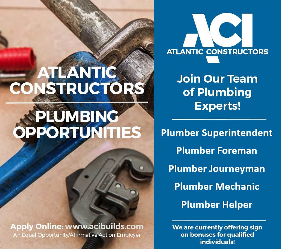 ACI Talent Acquisition Team on Twitter "PLUMBERS WANTED! Atlantic Constructors, Inc. has