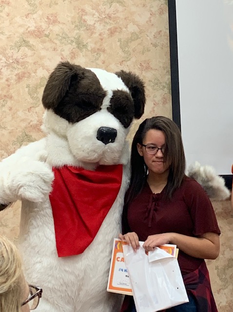 TMS Student Council Representative Blaise Larry-Cox addressed the audience at the district Leader in Me Luncheon yesterday.  Calista Attaway and Hannah White both received leadership awards.  Proud of our Tigers!  #tisdtheplacetobe