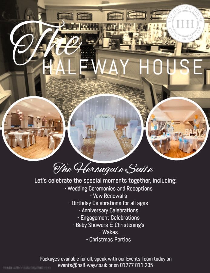 Our Herongate Suite is the perfect venue whatever the occasion