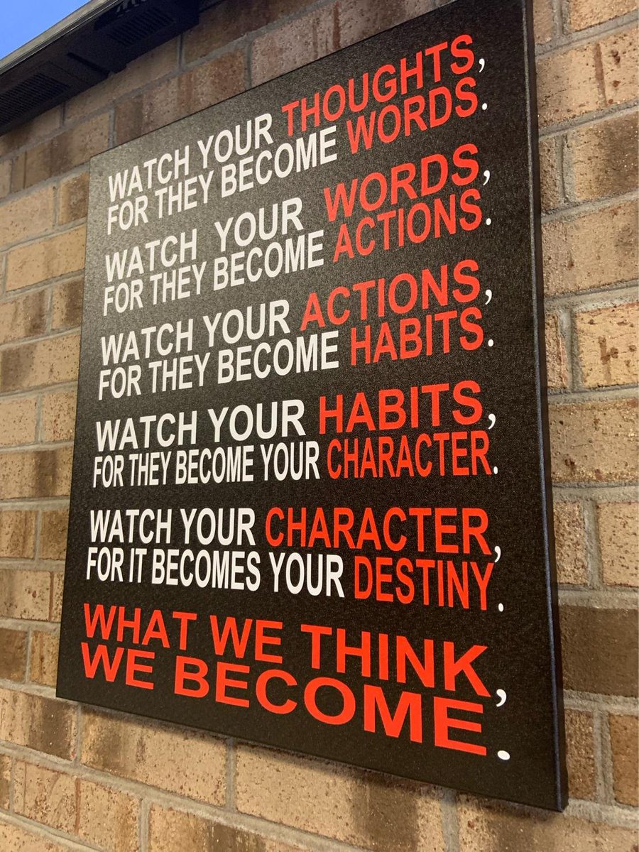 llertik's tweet photo. What are your thoughts about yourself? Are you becoming what you are thinking? I saw this posted on the wall of a middle school. I took a picture of it because I love the message that it sends. #transformation #mindsetdisruption https://t.co/gREN7dKCHo