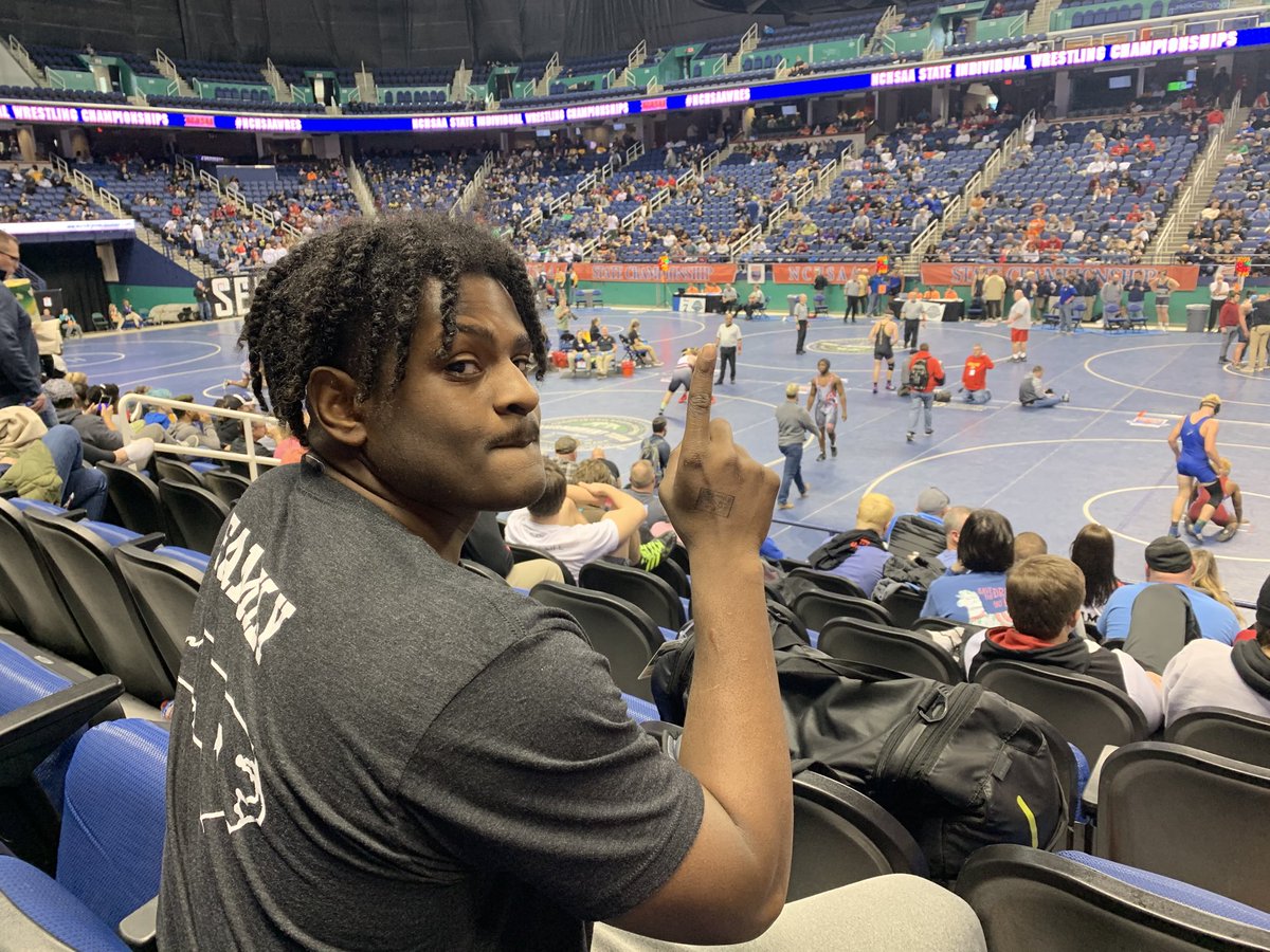 ⁦<a href="/Nickthequick919/">Nickili Muhammad</a>⁩ ⁦<a href="/nchsaawrestle/">NCHSAAWRESTLE</a>⁩ ⁦@Gbocoliseum⁩ #States #AllIn All weighed in and ready for the first 4A round to start at 5:30 #HardWorkPaysOff