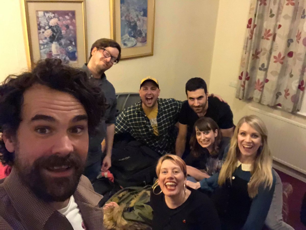 r_shorrocks's tweet photo. Big love to these hero’s for giving their time, making us laugh and raising money for @TheBHF in the process @edshots @paul_f_taylor @tomosp @brettgoldstein @Isysuttie @rachelparris @suziruffell #greenroombedroom https://t.co/H03bsVqqvh