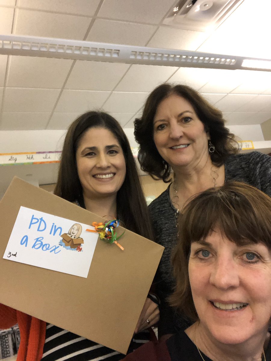 PD in a Box!! Thank you <a href="/Mrs_PattersonNM/">Mrs_Patterson</a> for creating an interactive PD on Talk Moves strategies! We had so much fun! <a href="/amy_borchers523/">AmyBorchers</a> <a href="/Principal_Myers/">Hanna Myers</a> #thinkinsidethebox
