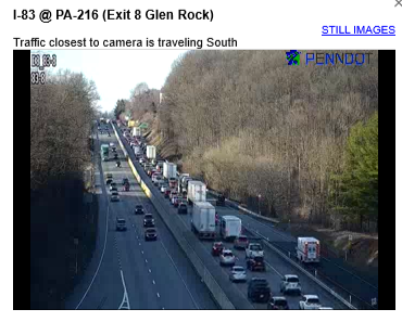 REACT6123's tweet photo. Two vehicle accident with rollover,  northbound I-83 north of exit 8. https://t.co/ShtlYtsnFf