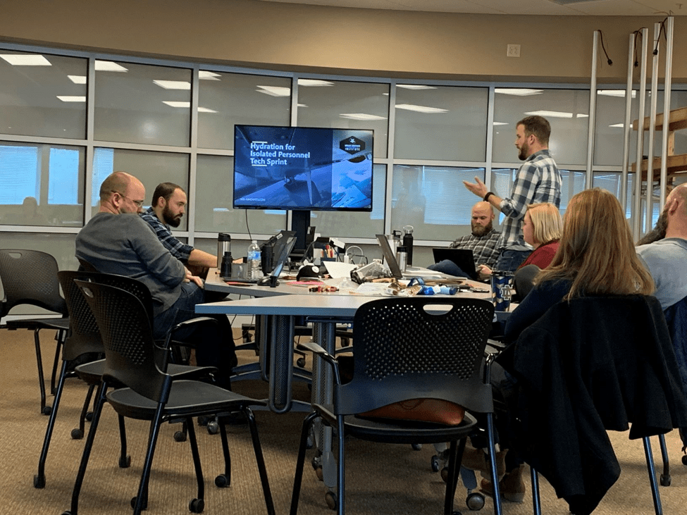 wbiinnovates's tweet photo. 5 days + Great minds + 3d printed parts + spare parts from @HomeDepot = powerful solutions for @AFResearchLab and the @usairforce 
What could a sprint do for your research?
#techsprints #sprints #hydration #additive #manufacturing
https://t.co/KQxR3xs4YZ https://t.co/4ogZFKPrbc